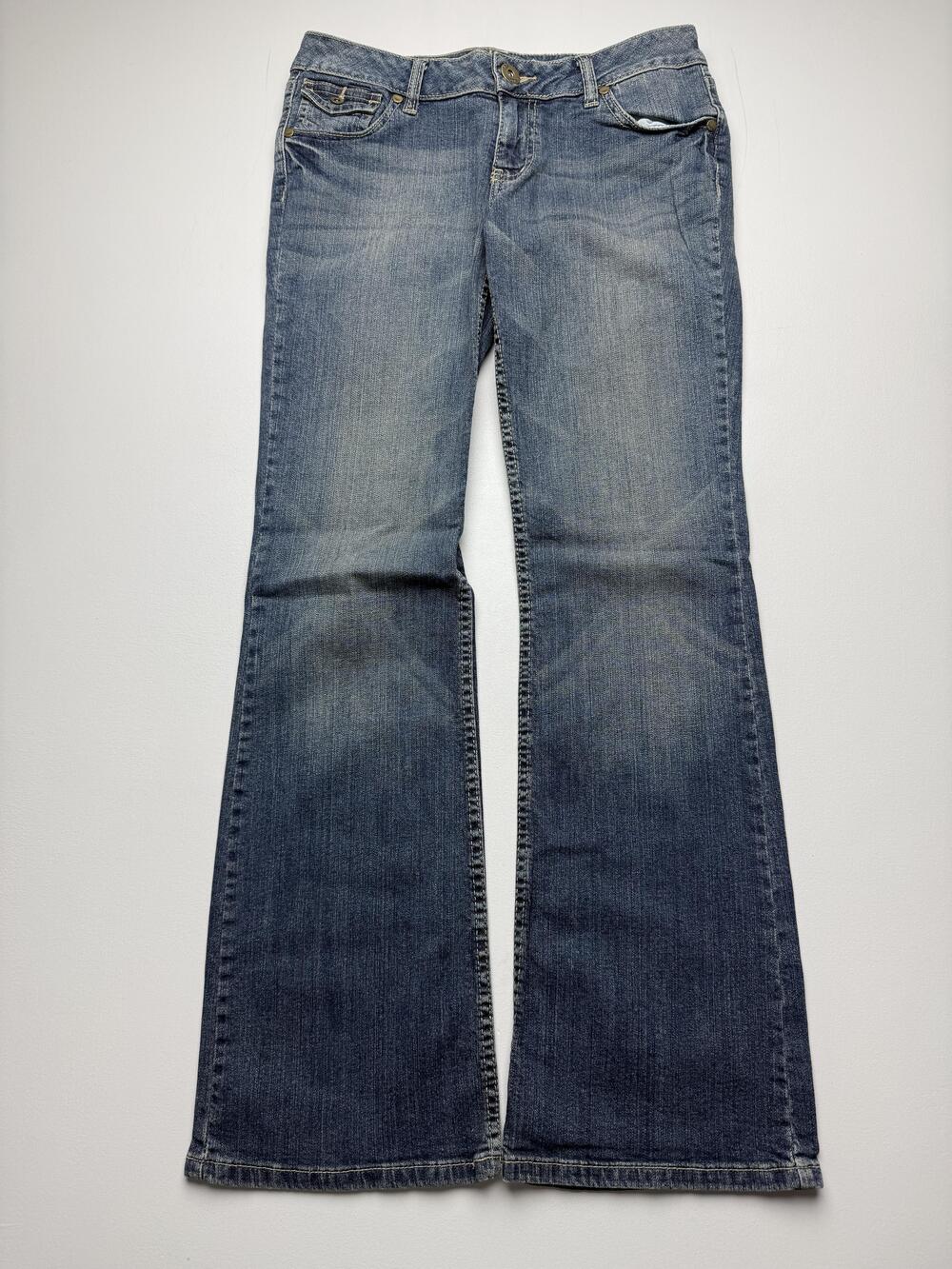 Arizona Jean Co. Jeans Juniors 7 Blue Med Wash Favorite Bootcut Stretch Denim